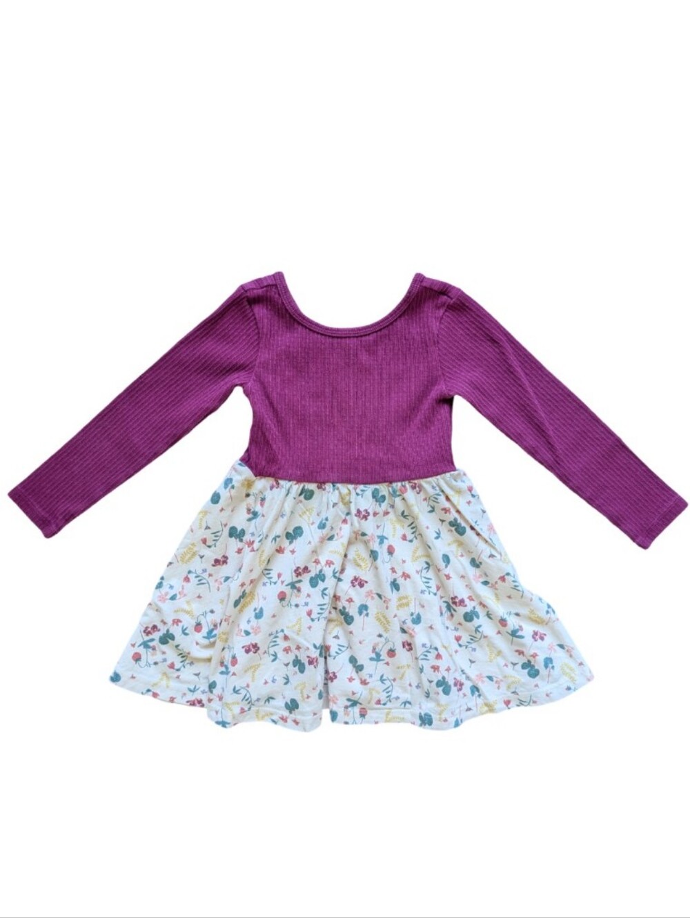 Tea Collection Strawberry Ballet Long Sleeve Dress - Size 3
